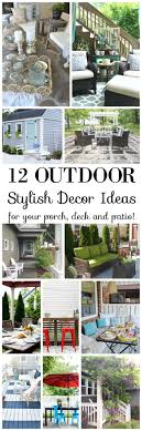 As with decorative bracing this solution also visually shortens the length of the posts to create a stronger and more visually exciting result. 12 Stylish Porch Deck And Patio Decor Ideas Setting For Four
