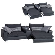 2 Sitzer Heimkino Sofa Schwarz Mit Funktionen Schwarzes Sofa Schlafsofa Mit Matratze Schlafsofa Mit Bettkasten