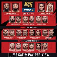 Latest ufc vegas 32 fight card, espn+ lineup for cory sandhagen vs. Ufc On Twitter Rt B C It S Fight Day Ufc239 Goes Down Tonight On Espn Https T Co Mfoikzaotn