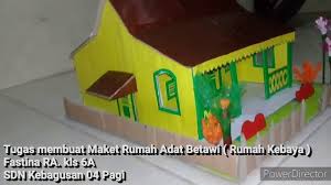 Penjelasan lengkap tentang rumah adat betawi yang perlu kita ketehaui. Tutorial Membuat Maket Rumah Adat Betawi Rumah Kebaya Dari Kardus Bekas Youtube