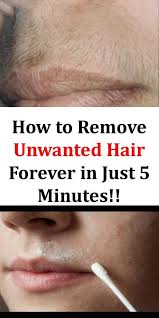 Next morning, wash your hair with a regular shampoo. How To Remove Unwanted Hair Forever In Just 5 Minutes Unwanted Hair Hair Issues Hair Removal Cute766
