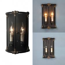 Modern simple table centerpieces decorative wedding hanging wall candle sconces candle stand holder. Antique Style Black Sconce Light With Fake Candle 2 Lights Metal Wall Sconce For Kitchen Sta Beautifulhalo Com