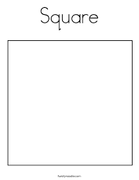 Square Coloring Page Twisty Noodle In 2021 Shape Coloring Pages Coloring Pages Root Words Activities