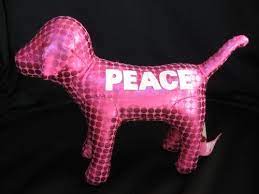 Victoria S Secret Pink 7 Plush Peace Dog By Toy Island Manufacturing Company Http Www Amazon Com Dp B004usyrru Ref Cm Victoria Secret Pink Dog Secret Pink