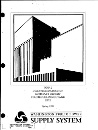 WNP-2 Inservice Insp Summary Rept for Refueling Outage RF13 Spring,1998.