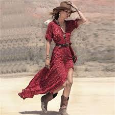 Shabby Country Chic Dress Boho Fashion Women Dresses Casual Summer Womens Fashion Bohemian