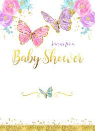 Butterfly Baby Shower Invitation Girl Baby Shower Zazzle Com Butterfly Baby Shower Butterfly Baby Shower Invitations Baby Shower Invites For Girl