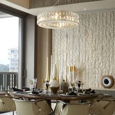 Luxury Style One Ring Crystal Chandelier Living Room In 2020 Classic Dining Room Chandelier In Living Room Dining Room Inspiration