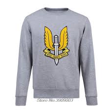 Us 11 98 25 Off Men Fleece Sweatshirt Sas Who Dares Wins Army Special Air Service Military Hoodie Cool Coat Tops Harajuku Streetwear In Hoodies