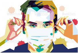 Karena memang sudah kami pakai dan cetak, agar file dapat dimanfaatkan orang lain yang membutuhkan juga makanya kami bagikan. Ilustrasi Orang Memakai Masker Photo Color Palette Stock Photos