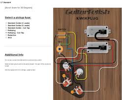 Obsidianwire custom sc for les paul®. Coil Split Wiring For 50s Style Wiring In Gfs Pickups My Les Paul Forum