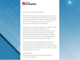 Submitted 1 day ago by harryhoudini66. Turbotax Explains Issues With Stimulus Payments