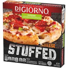 Today i'm showing you how to make real deal stuffed crust pizza, a recipe that will test every ounce. Digiorno Cheese Stuffed Crust Supreme Frozen Pizza Walmart Com Walmart Com