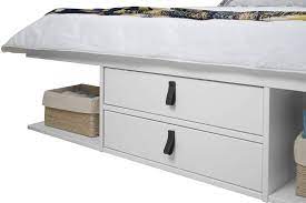 These platform bed with storage come with amazing features and enhance safety and the quality of sleep. Memomad Bali Storage Platform Bed Queen Size Off White Memomad Store