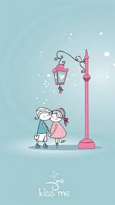 Anime Cartoon Sweet Lover Couple Kissing Winter Street Light Iphone 8 Wallpapers Free Download Published by may 29, 2019. anime cartoon sweet lover couple