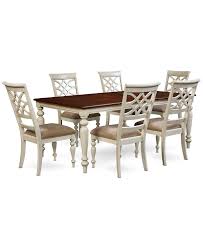 Dining room sets with bench and chairs macys near me 2018 awesome. Windward 7 Pc Dining Set Dining Table 6 Side Chairs Dining Room Collections Furniture Macy S Side Chairs Dining Dining Table Dining Room Sets