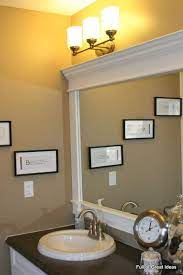 These frames are cut to fit your existing wall mirror. Upgrade Your Home Beautiful And Easy Bathroom Mirror Updates