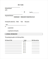 The marriage / children of: Free 8 Sample Custody Agreement Forms In Pdf Ms Word