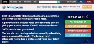 List of agents and casting directors. Professional Voice Talent All In One Place The Voice Realm