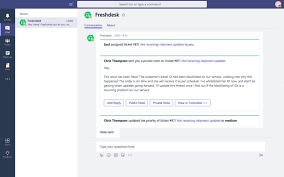 The supervisor wanted to be able to select multiple tickets & assign them to a single employee.once they assigned the ticket, a column should be updated to store the date of assignment. Microsoft Teams Integration Freshdesk