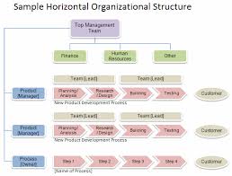 sample horizontal organizational structure