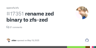 rename zed binary to zfs-zed · Issue #17351 · openzfs/zfs