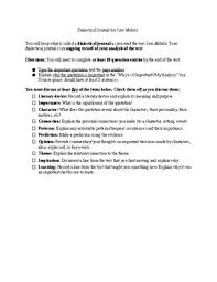 dialectical journal for i am malala with rubric