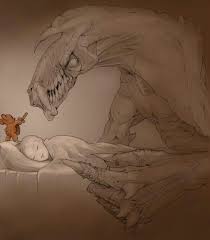 Teddy Vs Monster Monster Under The Bed Art Teddy Bear