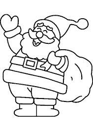 Papa Noel Para Colorear Imprimir