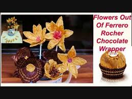 See more ideas about chocolate wrappers, wrappers, chocolate. Flowers From Chocolate Wrapper Best Out Of Waste Youtube