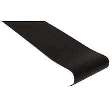 Zamma light teak 94 inch stair nose | the home depot canada. Shur Trim Vinyl Stair Treads With Nosing Black 24 Inch Fv5040blk24 Home Depot Canada Vinyl Stairs Vinyl Stair Treads Stair Treads