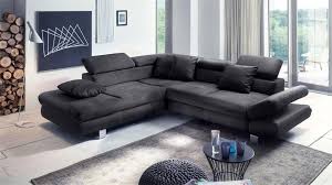 Ecksofa Sun Sofa Schwarz Mit Funktion Und Kissen 236x260 Schwarzes Sofa Wohnung Innenarchitektur Ecksofa