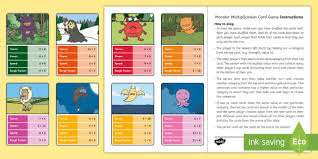 Create your very own personalised @toptrumps cards, mugs. Monster Multiplication Card Game Teacher Made