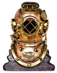 Antique N Vintage Deep Sea Dive Helmets Land And Sea Collect Diving Helmet Navy Diver Deep Sea Diving