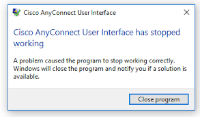 The latest version of cisco anyconnect secure mobility client 4.8 is available for download. Anyconnect Secure Mobility Client Windows 10 Crash Help Cisco Community