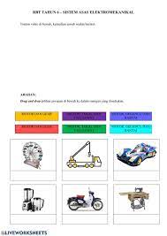 Rbt Tahun 6 Sistem Asas Elektromekanikal Worksheet School Subjects Worksheets Workbook