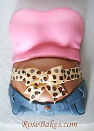 When you purchase a digital subscription to cake central magazine, you will get an instant and automatic download of the most recent issue. Baby Shower Cake Pregnant Belly Cake With Hot Pink Shirt And Leopard Print Bow