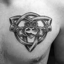 What do the arms and hands on a claddagh mean? 50 Claddagh Tattoo Designs For Men Irish Icon Ink Ideas