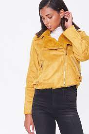 Faux Fur Trim Moto Jacket Forever 21 Jackets Faux Suede Moto Jacket Moto Jacket