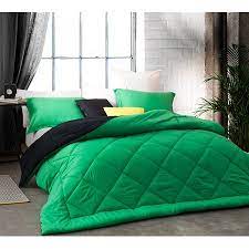 Shop 77 top blue and green comforter sets and earn cash back all in one place. Kelly Green Black Reversible Comforter Walmart Com Walmart Com