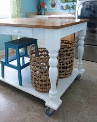 You will need a nail gun, chop saw and table saw. Remodelaholic How To Turn A Table Into A Rolling Island