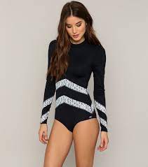 365 Hybrid Voda Surfsuit Long Sleeve Swimwear Long Sleeve Swimsuit Retro Swimsuit