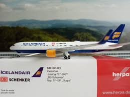 Icelandair has become known for having codeshares with several different international airlines, including companies such as finnair, jetblue, sun country. Herpa Wings 1 500 Icelandair Boeing 767 300 Db Schenker 533102 002