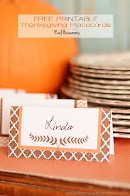 Continue to 9 of 15 below. Free Printable Thanksgiving Placecards Real Housemoms