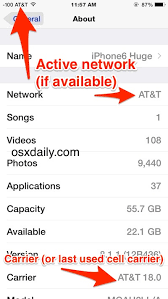 Install lastest version of itunes. How To Check What Cellular Carrier Network An Iphone Uses Or Used Osxdaily