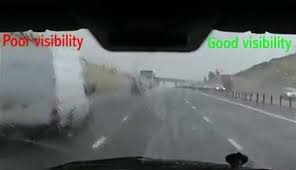 Selepas diperiksa ada keretakan besar pada cermin hadapan kereta. Cermin Kereta Kabur Dan Rahsia Penjagaan Kereta