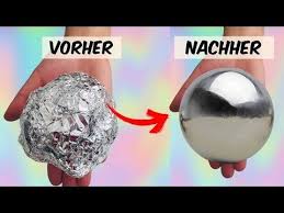 Aluminium Foil Ball Challenge Deutsch Aluminium Ball Aus Alufolie Bauen Polieren I Missnice Youtube Aluminum Foil Foil Ball