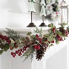 Fresh eucalyptus and bay are handwoven together with quality red faux berries interspersed to create a festive, lively, wonderful aroma in your home for you and your loved ones to enjoy. Pine Eucalyptus And Red Berry Garland Kirklands