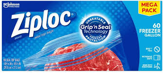 There is no mention of depth. Amazon Com Ziploc Freezer Bags Easy Open Tabs Gallon 60 Count Health Household