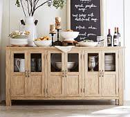 In addition to the main kitchen cabinet, you can use a kitchen sideboard & buffet with plenty of storage. Buffet Tables Sideboards China Cabinets Pottery Barn